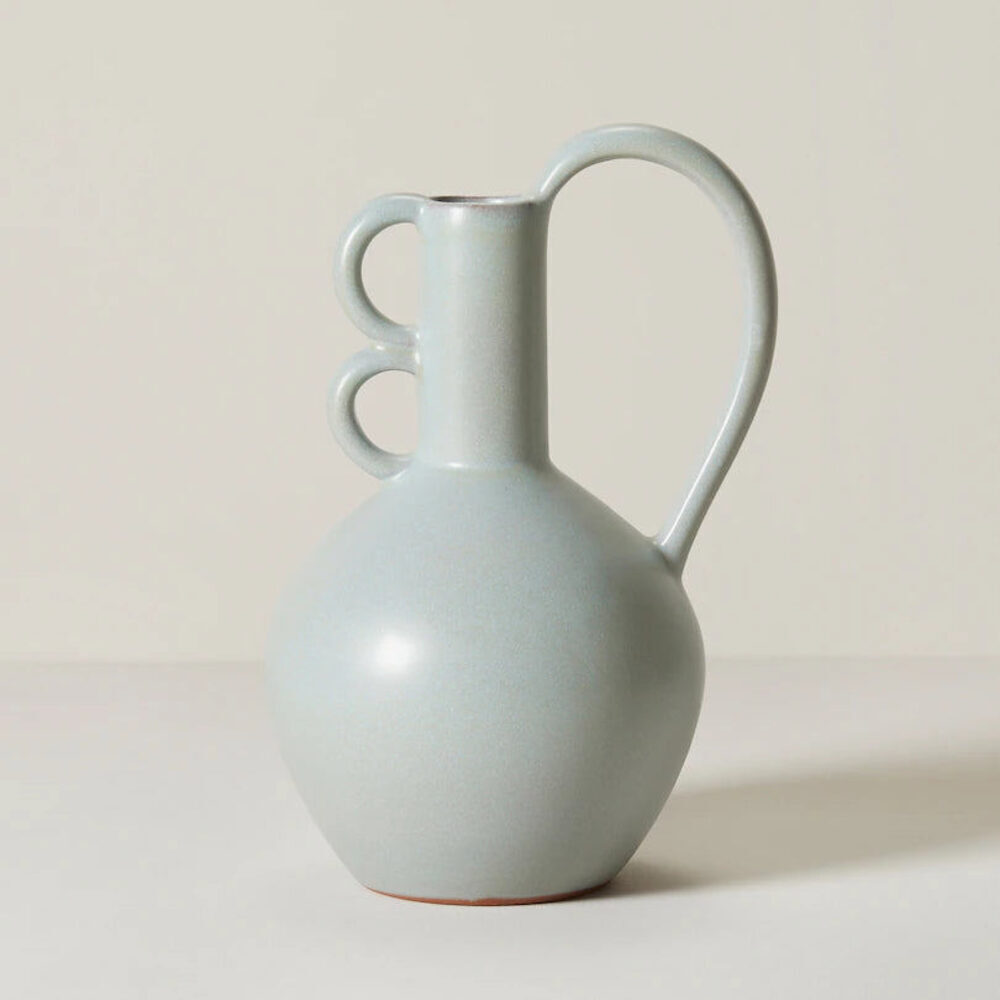 Aris Terracotta Vase - Blue​
